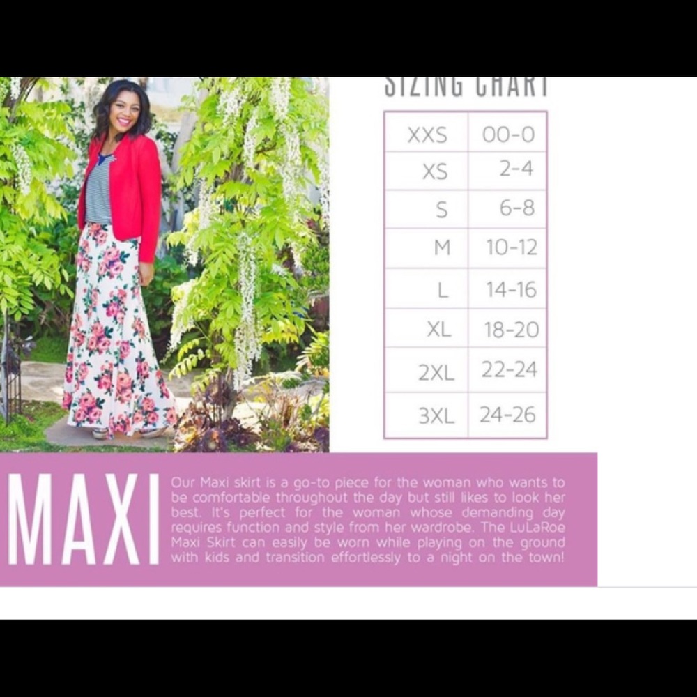 Lularoe Maxi Skirt XL. NWT - Picture 7 of 7